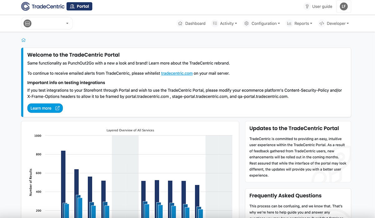 Portal Dashboard screenshot