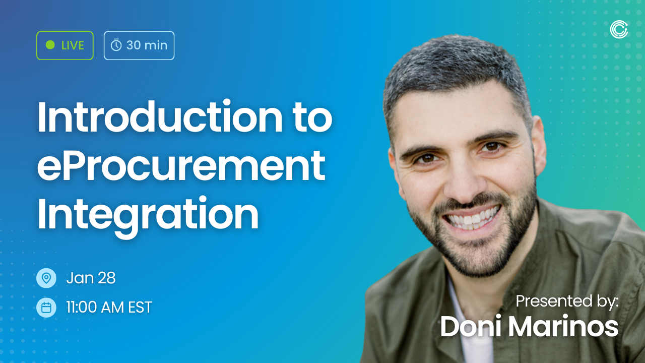 Introduction to eProcurement Integration webinar with Doni Marinos